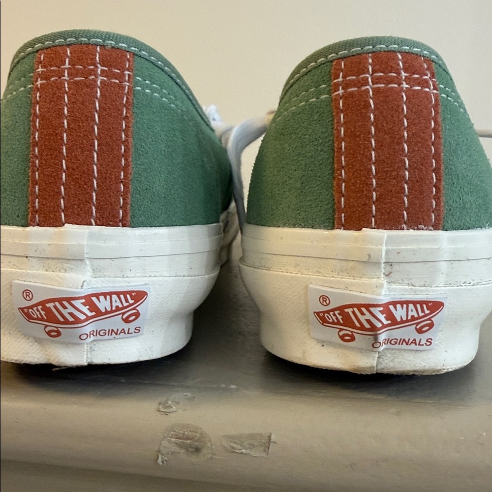 Vans Green and Brown Sneakers